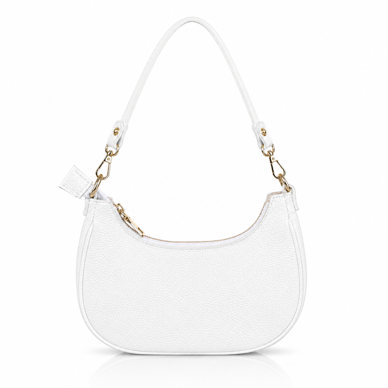 Yolé bags YL011 - Kožna trend torbica za rame - bela Kožna trend torbica za rame
