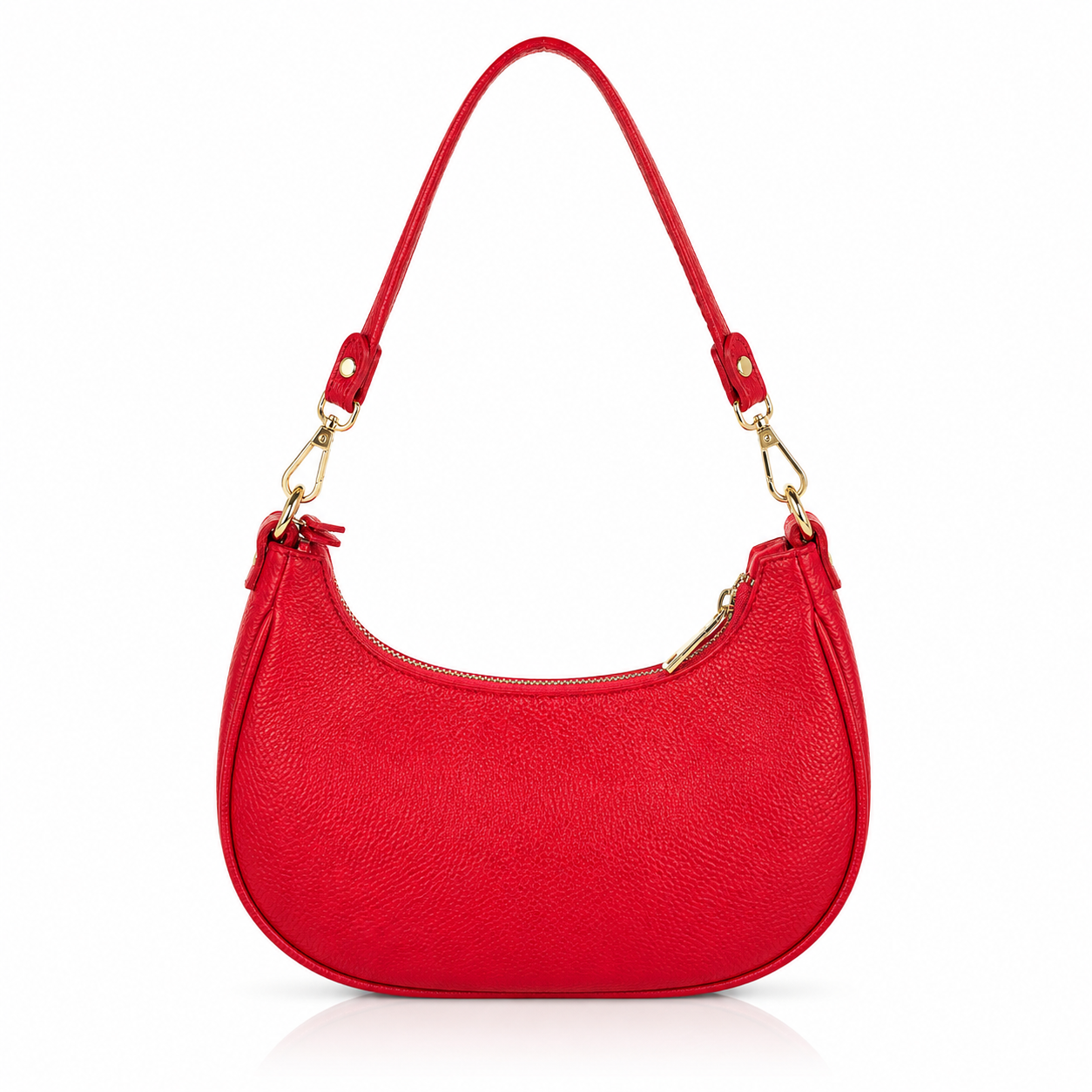 Yolé bags YL011 - Kožna trend torbica za rame - crvena Kožna trend torbica za rame – dodatni prikaz 4