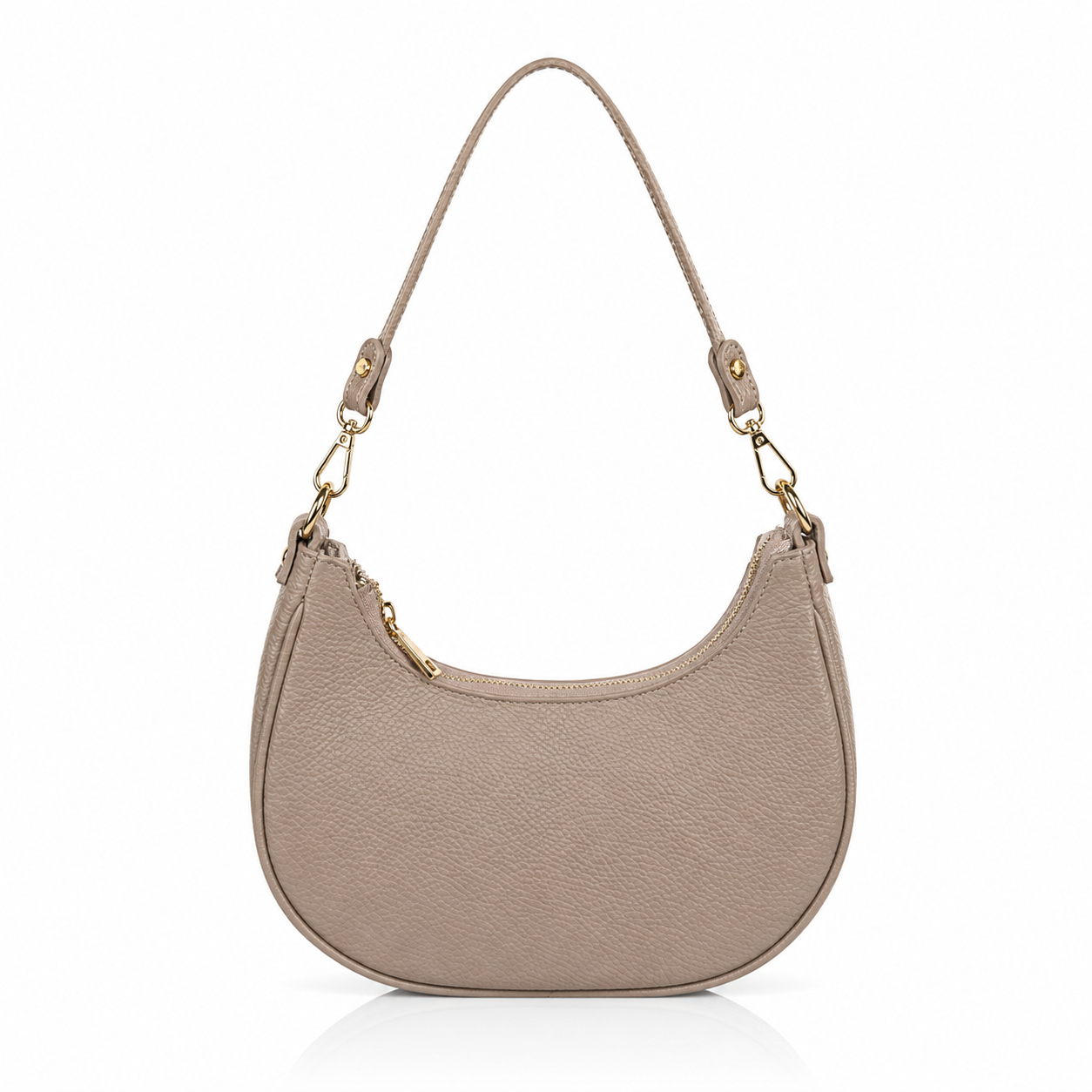 Yolé bags YL011 - Kožna trend torbica za rame - krem Kožna trend torbica za rame – dodatni prikaz 5