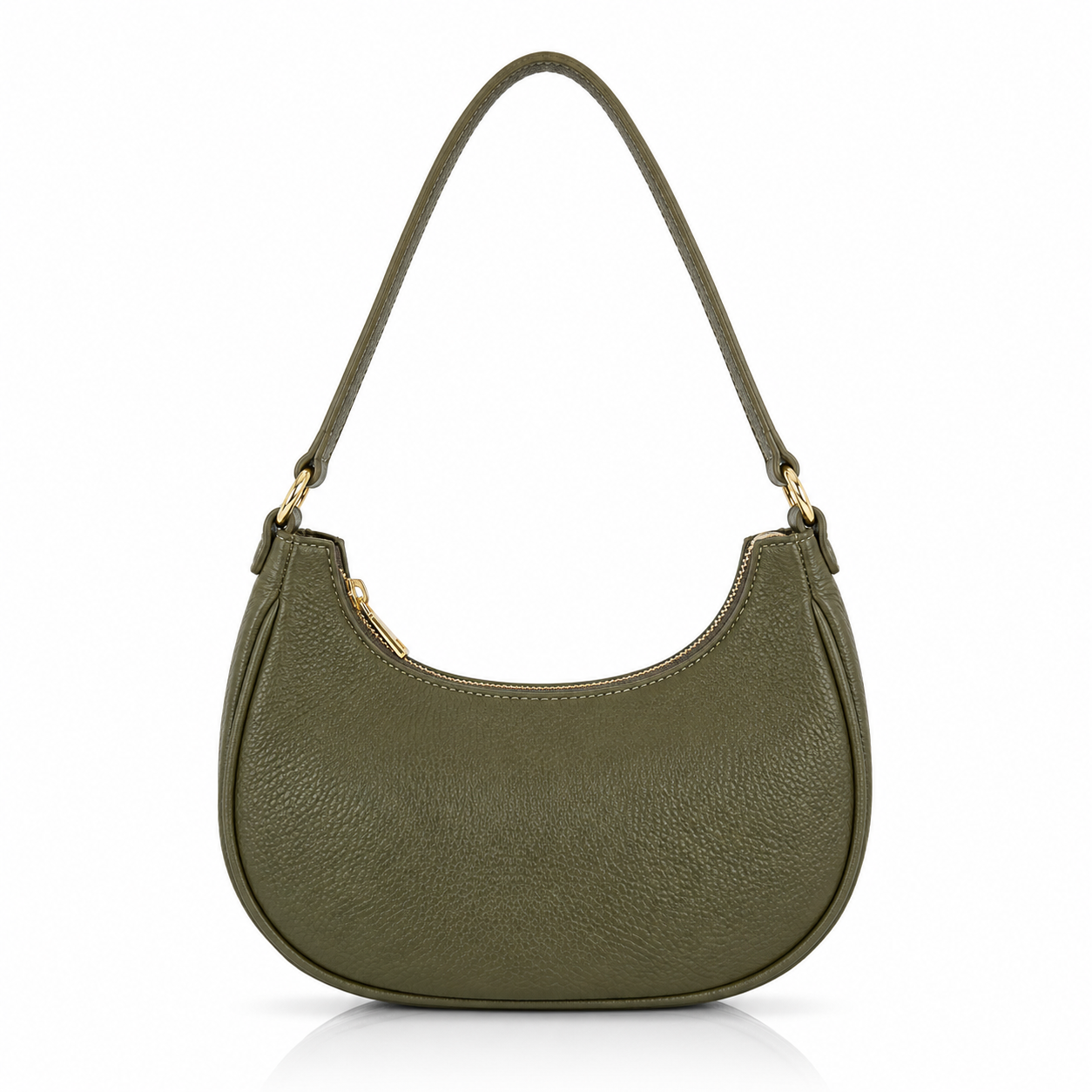 Yolé bags YL011 - Kožna trend torbica za rame - tamno zelena Kožna trend torbica za rame – dodatni prikaz 7