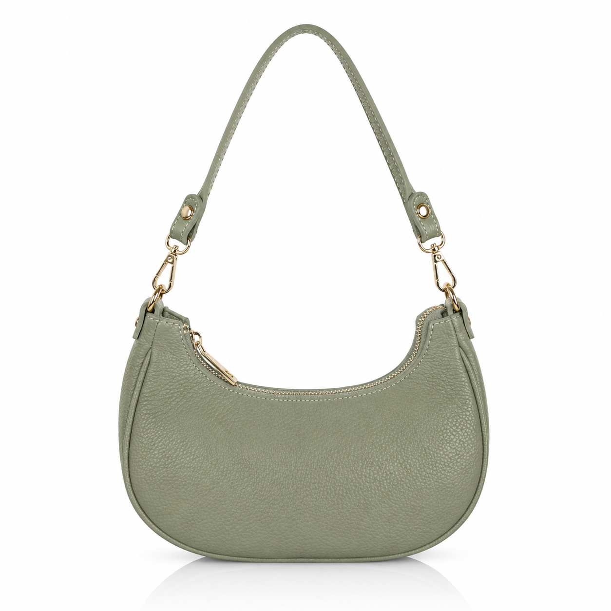 Yolé bags YL011 - Kožna trend torbica za rame - zelena Kožna trend torbica za rame – dodatni prikaz 8